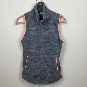 Old Navy || Heather Gray with Coral Pink Trim Vest; Size M
